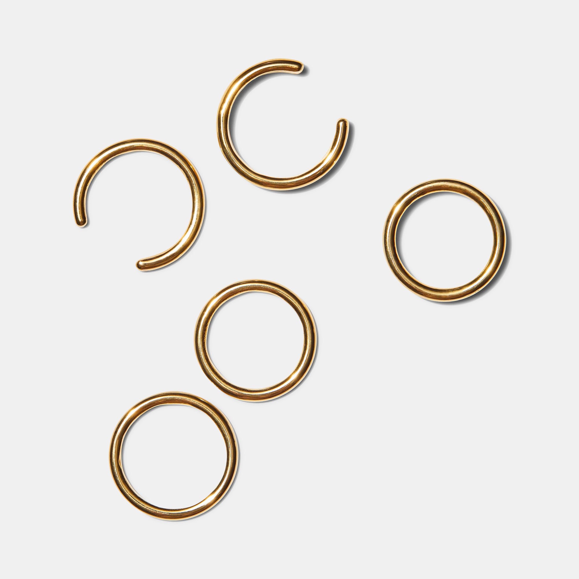 5 Ring Set in Gold — Exclusive