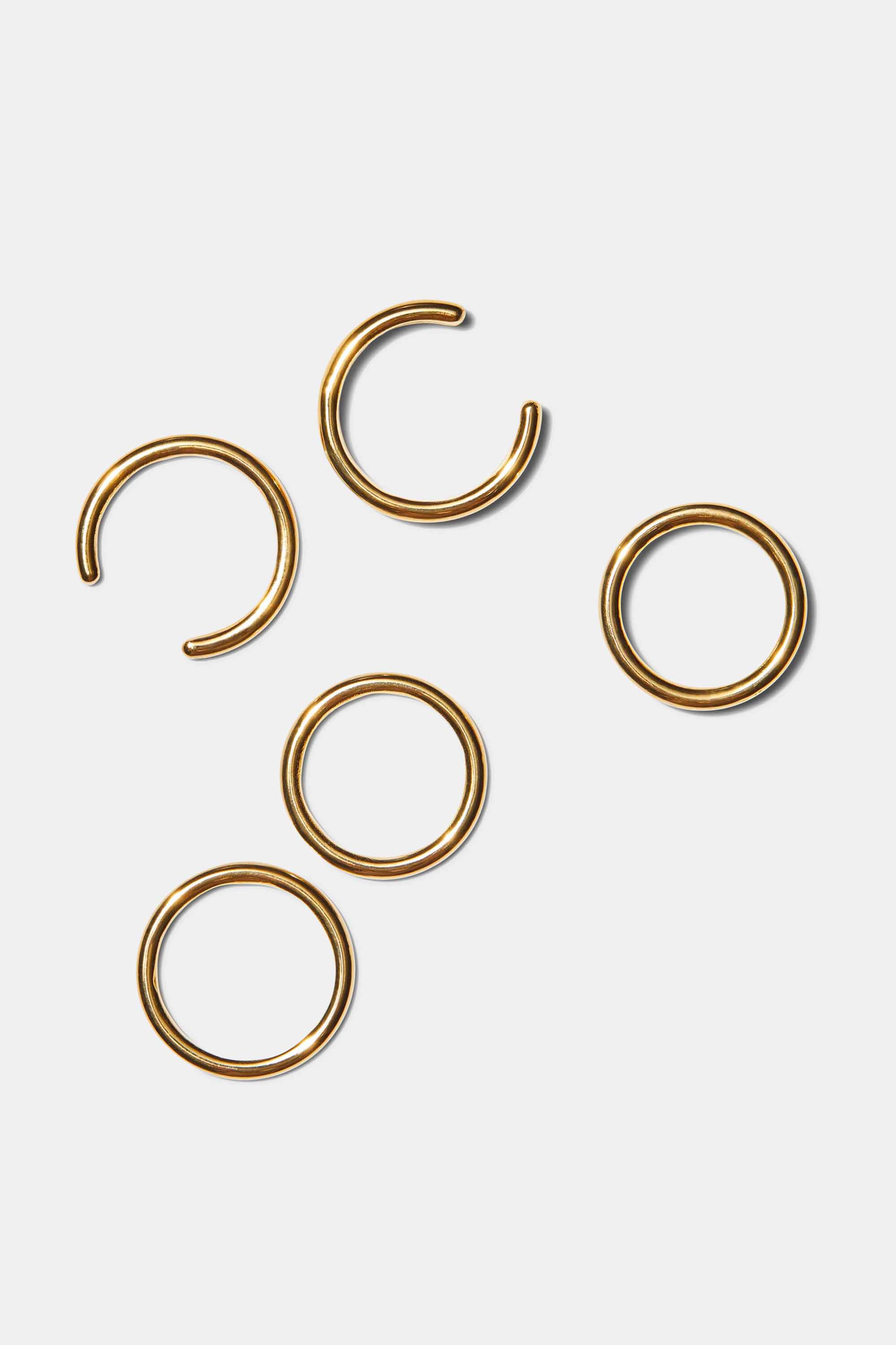 5 Ring Set in Gold — Exclusive