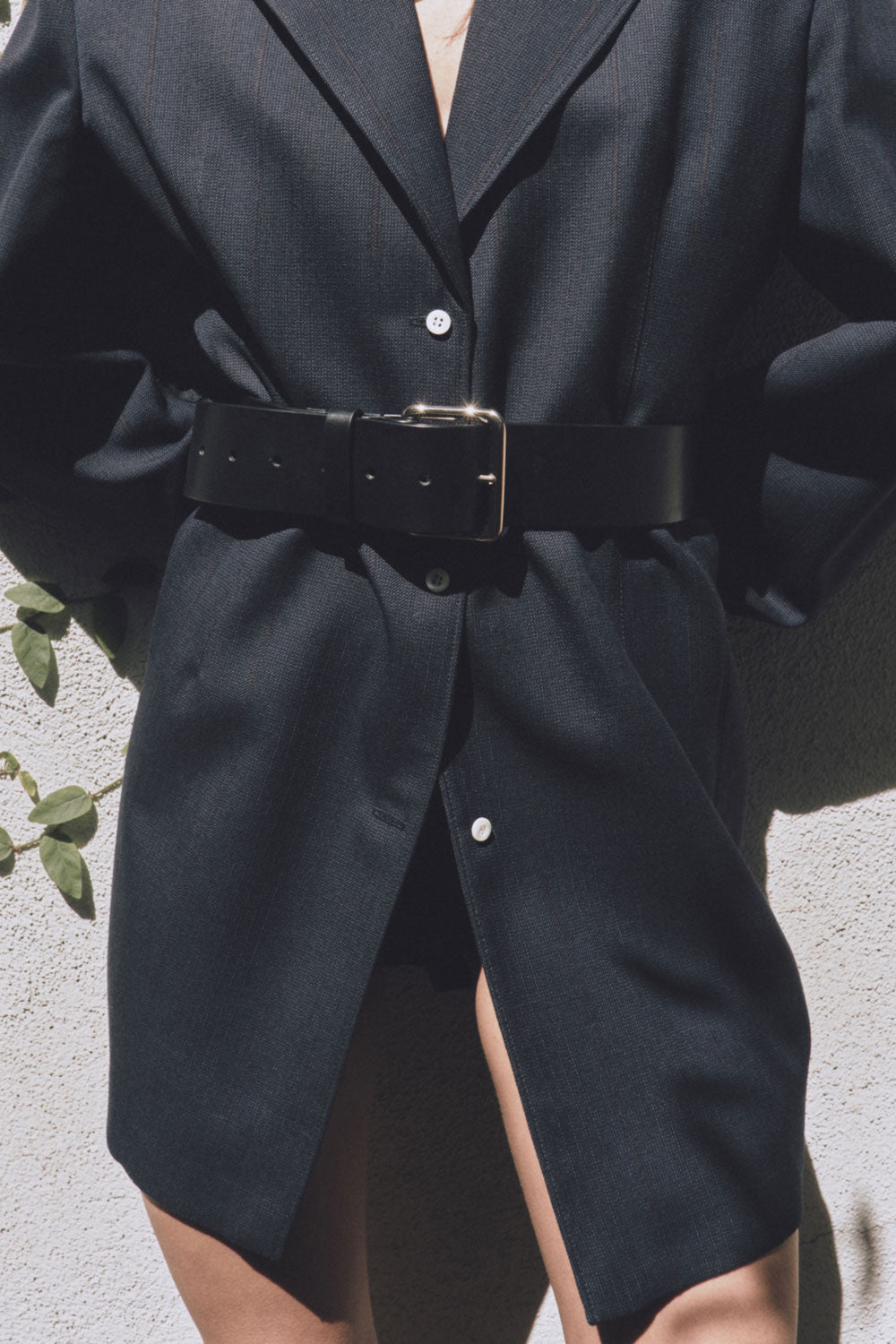 Largo Belt in Black with Gold Buckle — Exclusive