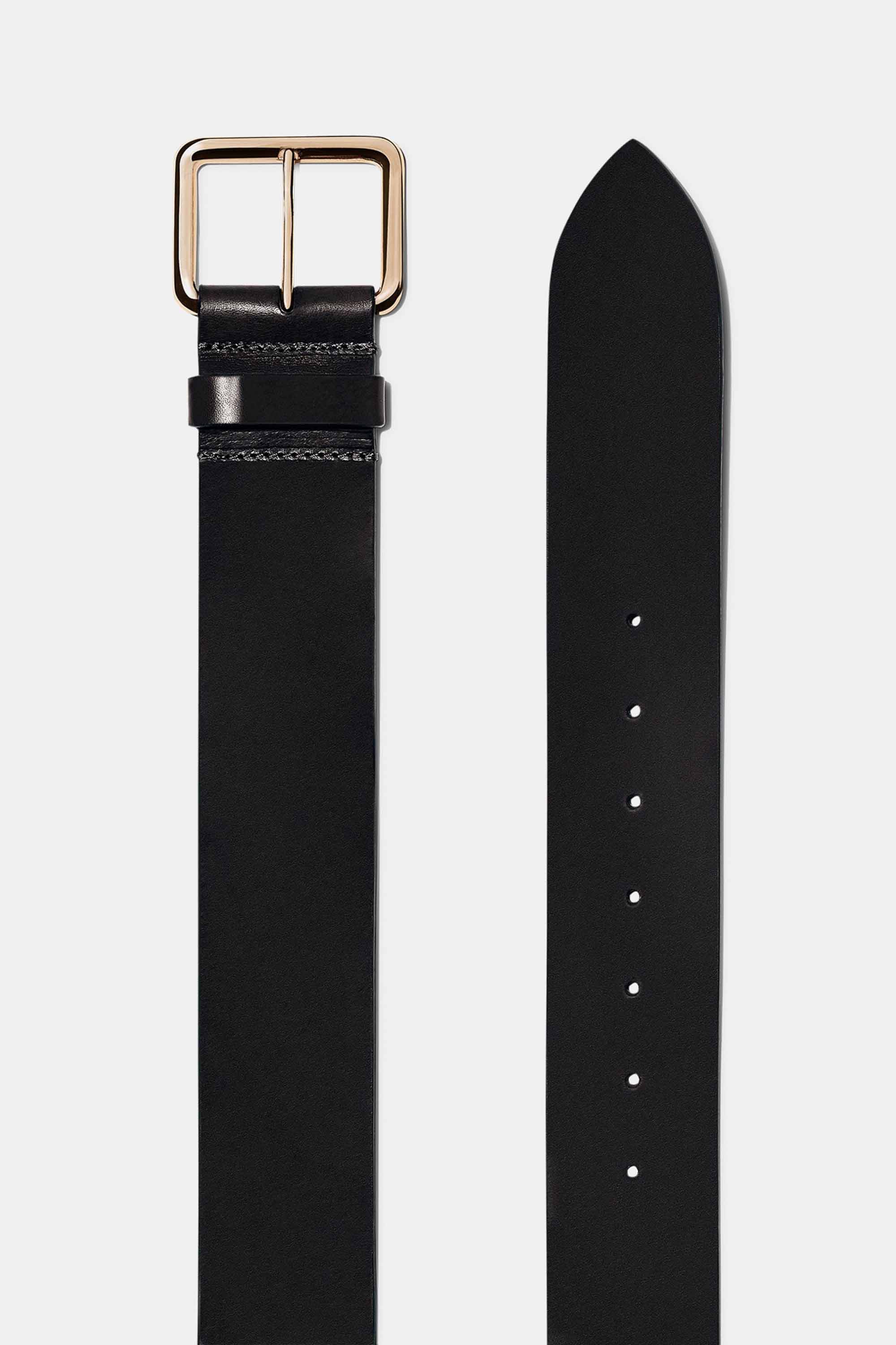 Largo Belt in Black with Gold Buckle — Exclusive