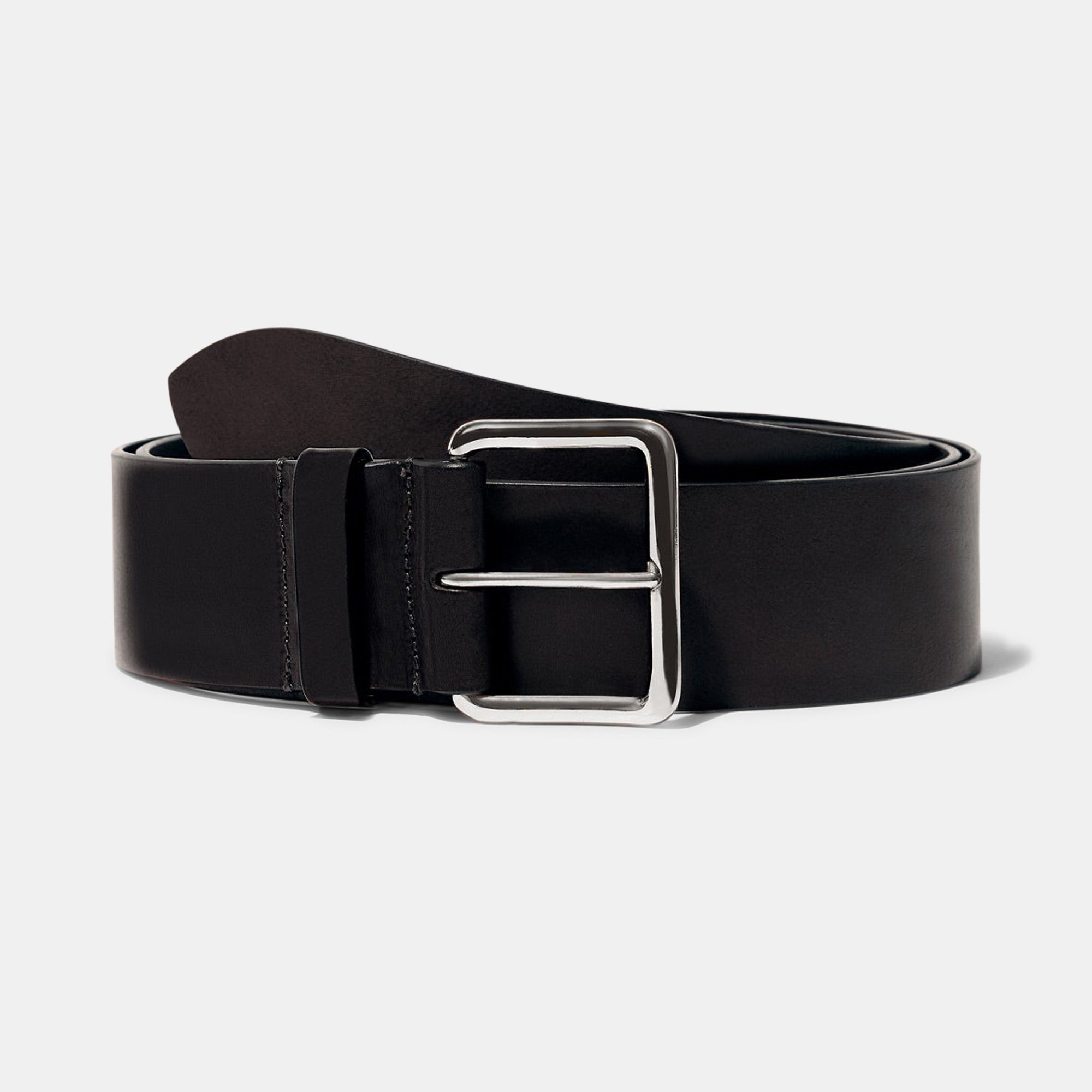 Largo Belt in Black with Silver Buckle — Exclusive