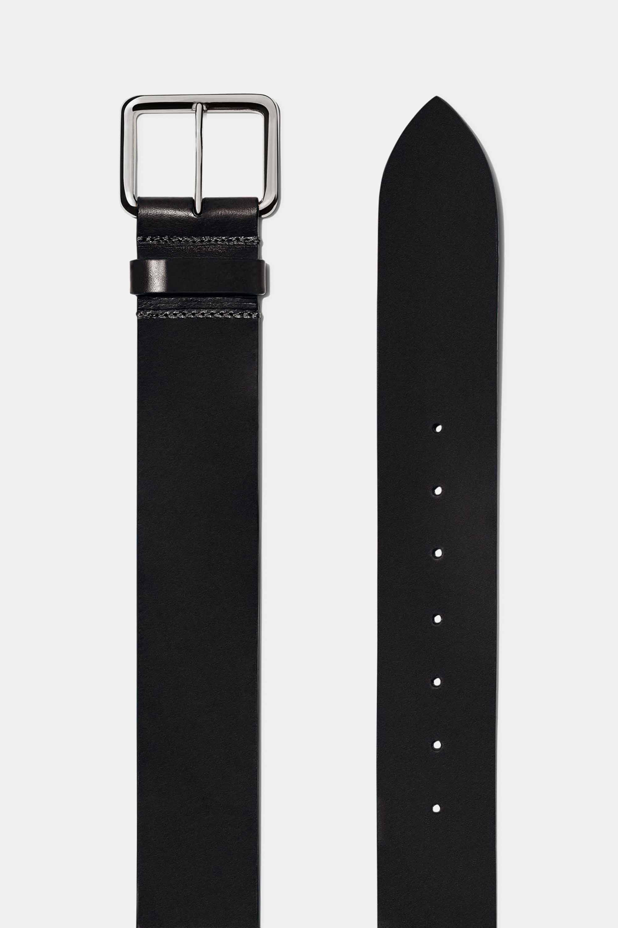 Largo Belt in Black with Silver Buckle — Exclusive