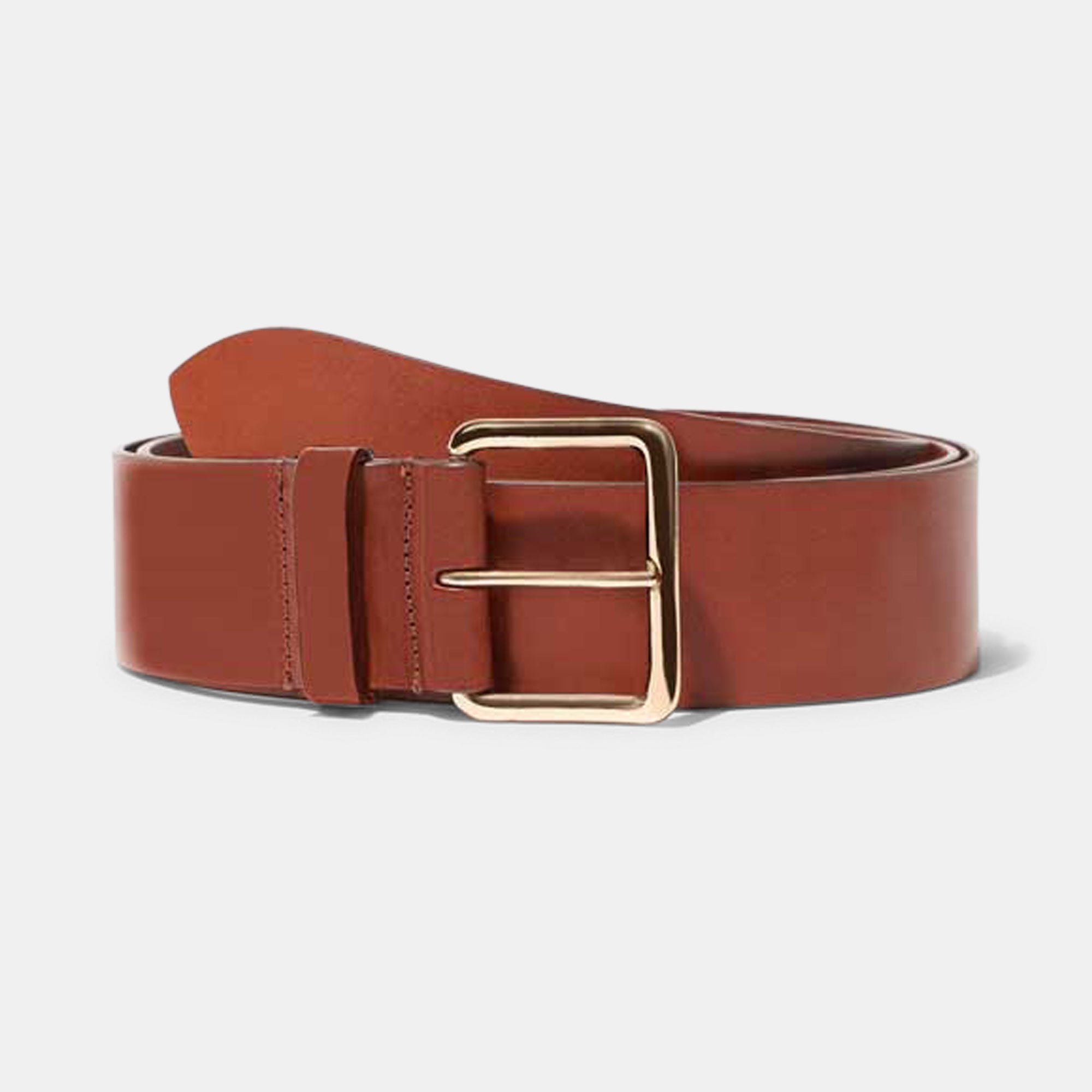 Largo Belt in Chestnut with Gold Buckle — Exclusive