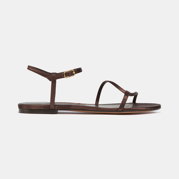 Loop Sandal in Espresso Satin