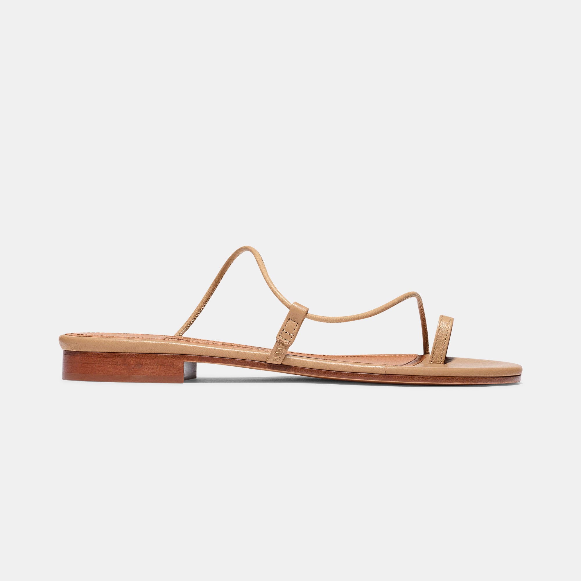 Susan Slide in Tan Nappa