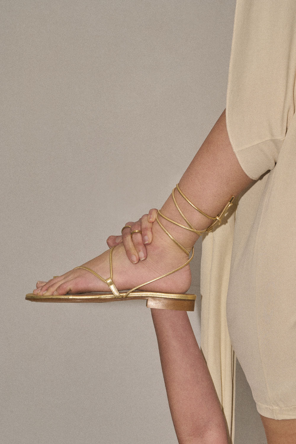 Susan in Washed Gold Nappa