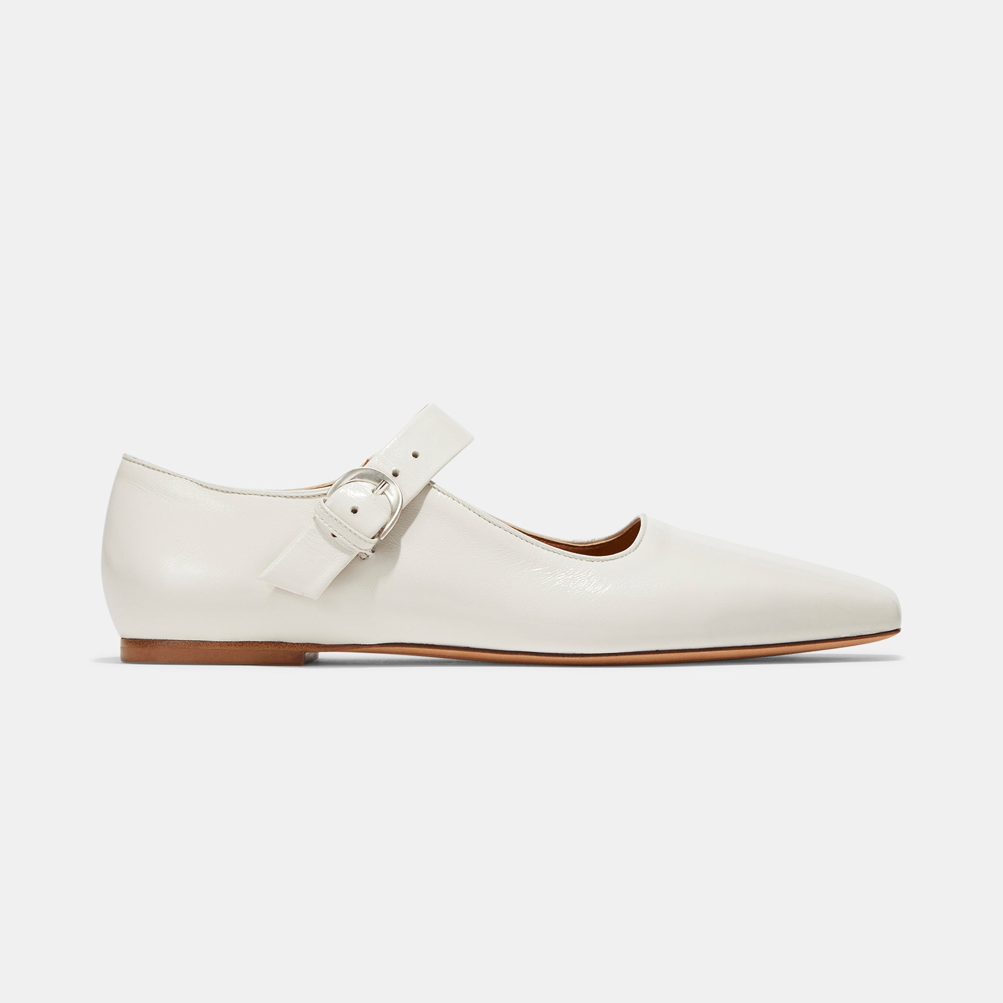 Tramonto Mary Jane in Ivory Calfskin