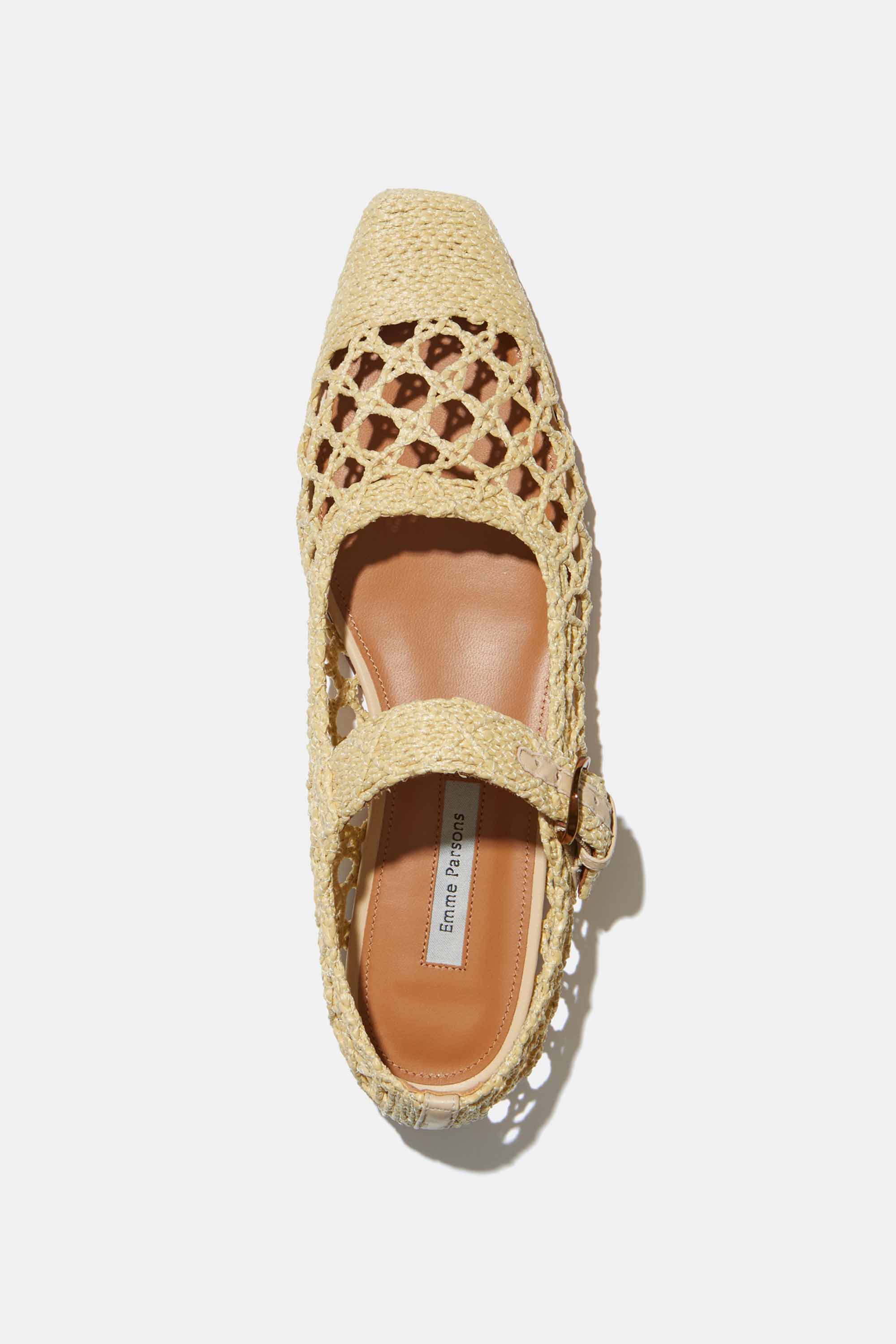 Tramonto Mary Jane in Natural Raffia