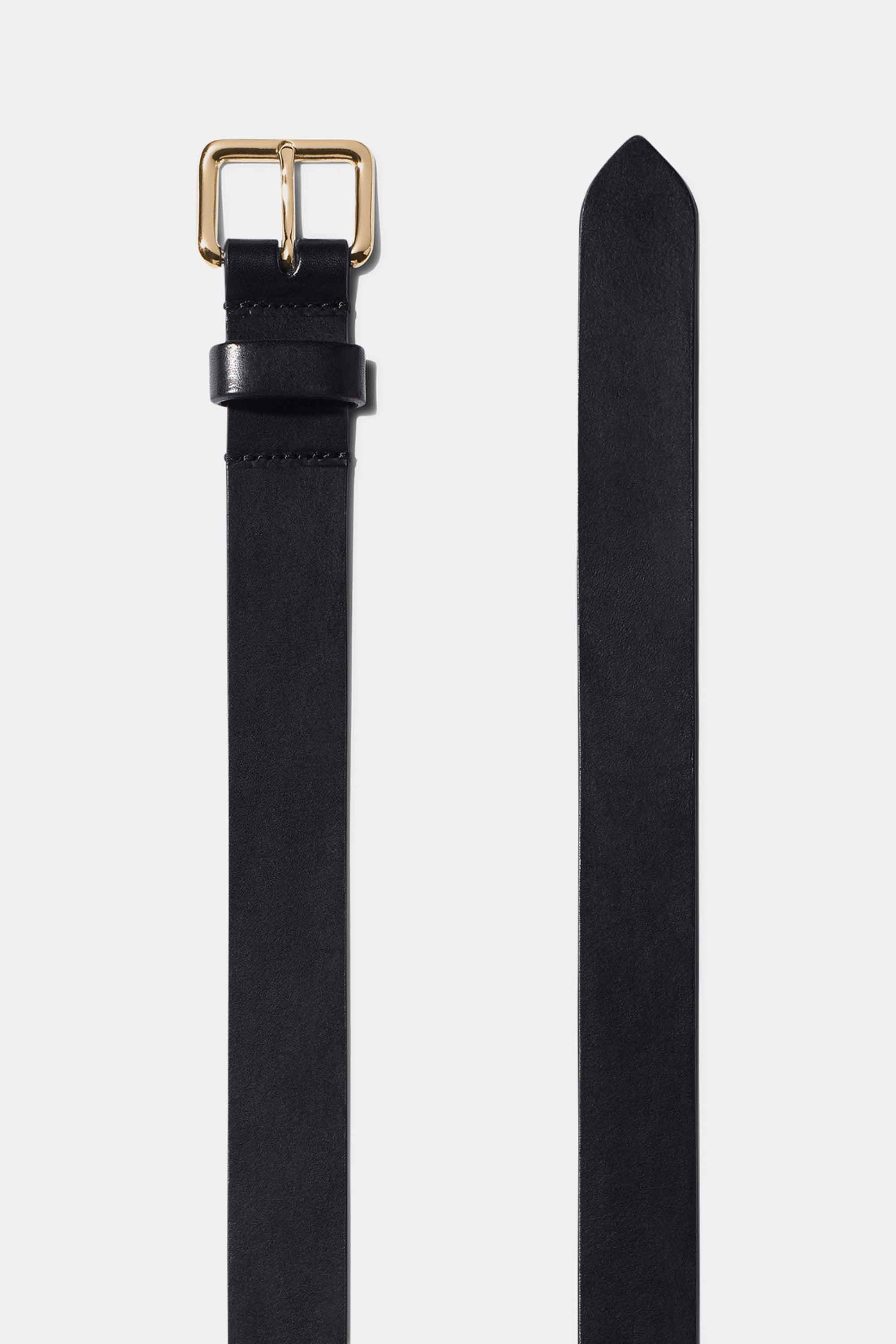 Yoyo Belt in Black with Gold Buckle — Exclusive