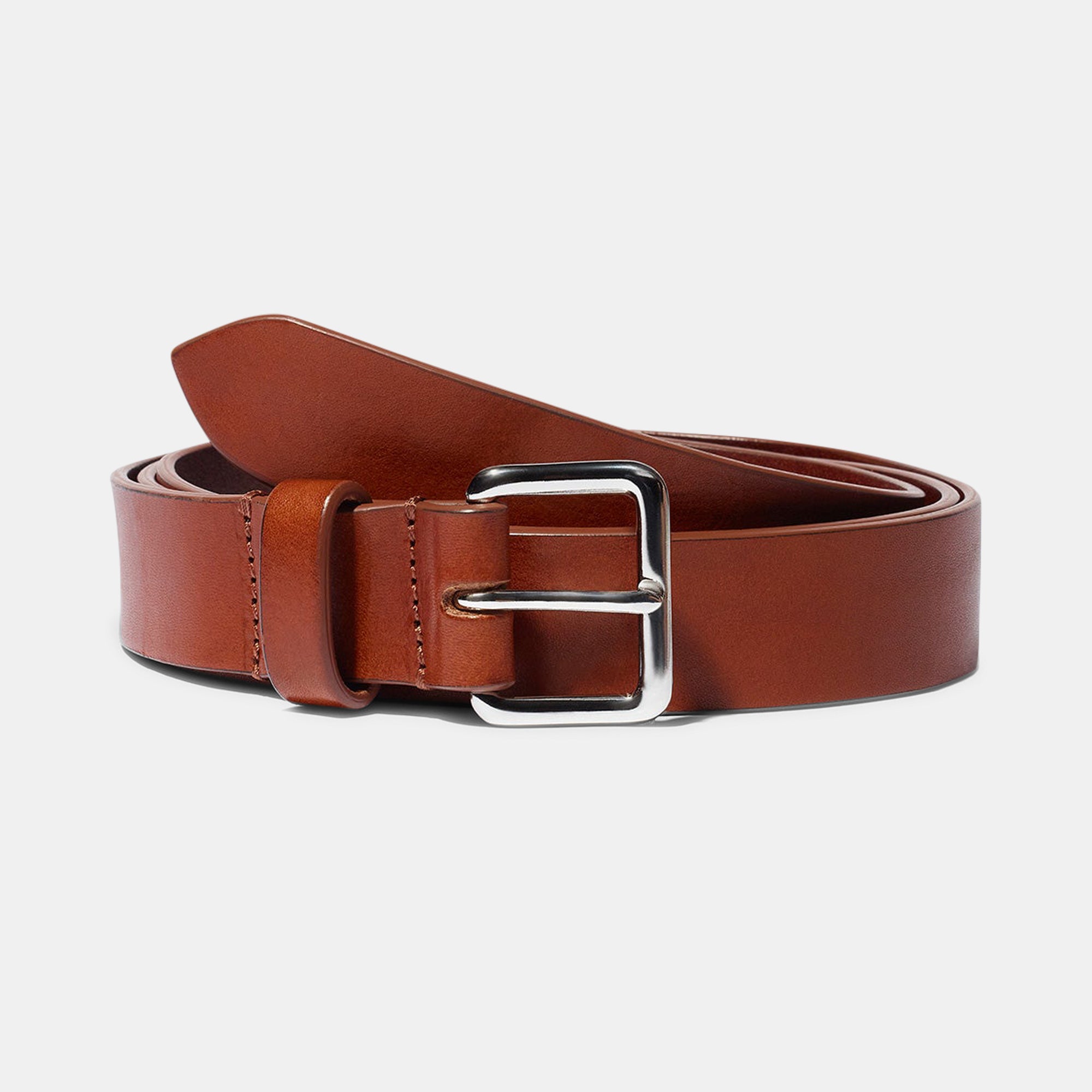 Yoyo Belt in Chestnut with Silver Buckle — Exclusive